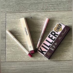 NWT Eye and Lip Liner Bundle. Callysee Gel Lip Liner & Too Faced Eye Liner